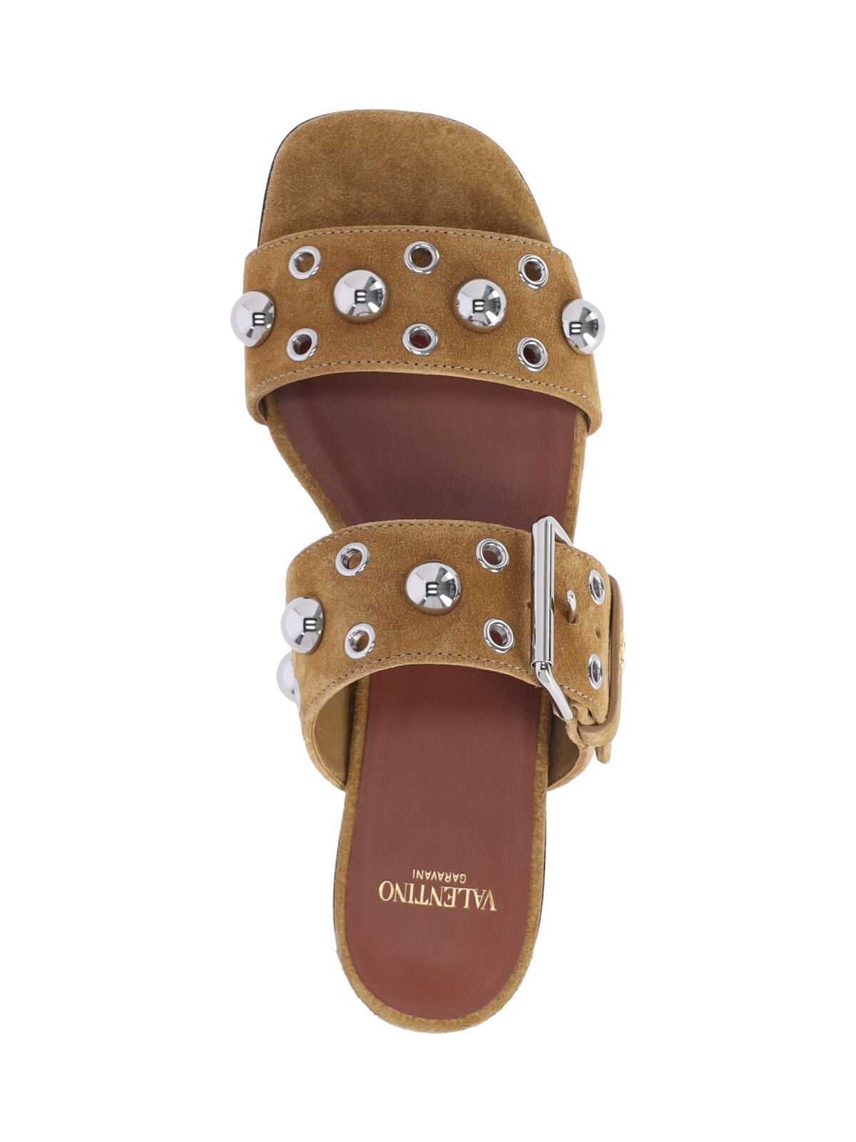 Beige Nellcôte Suede Studded Sandals