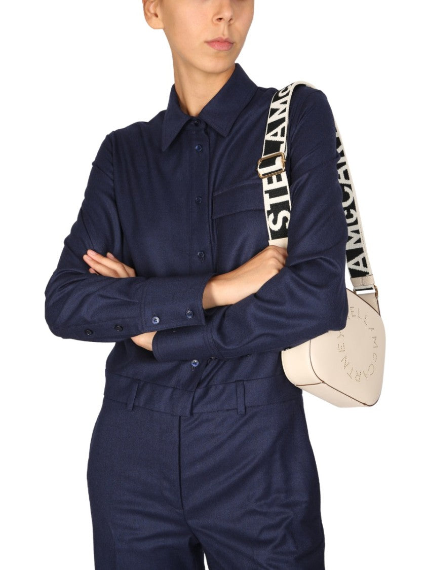 Tailored Blue Wool Jumpsuit