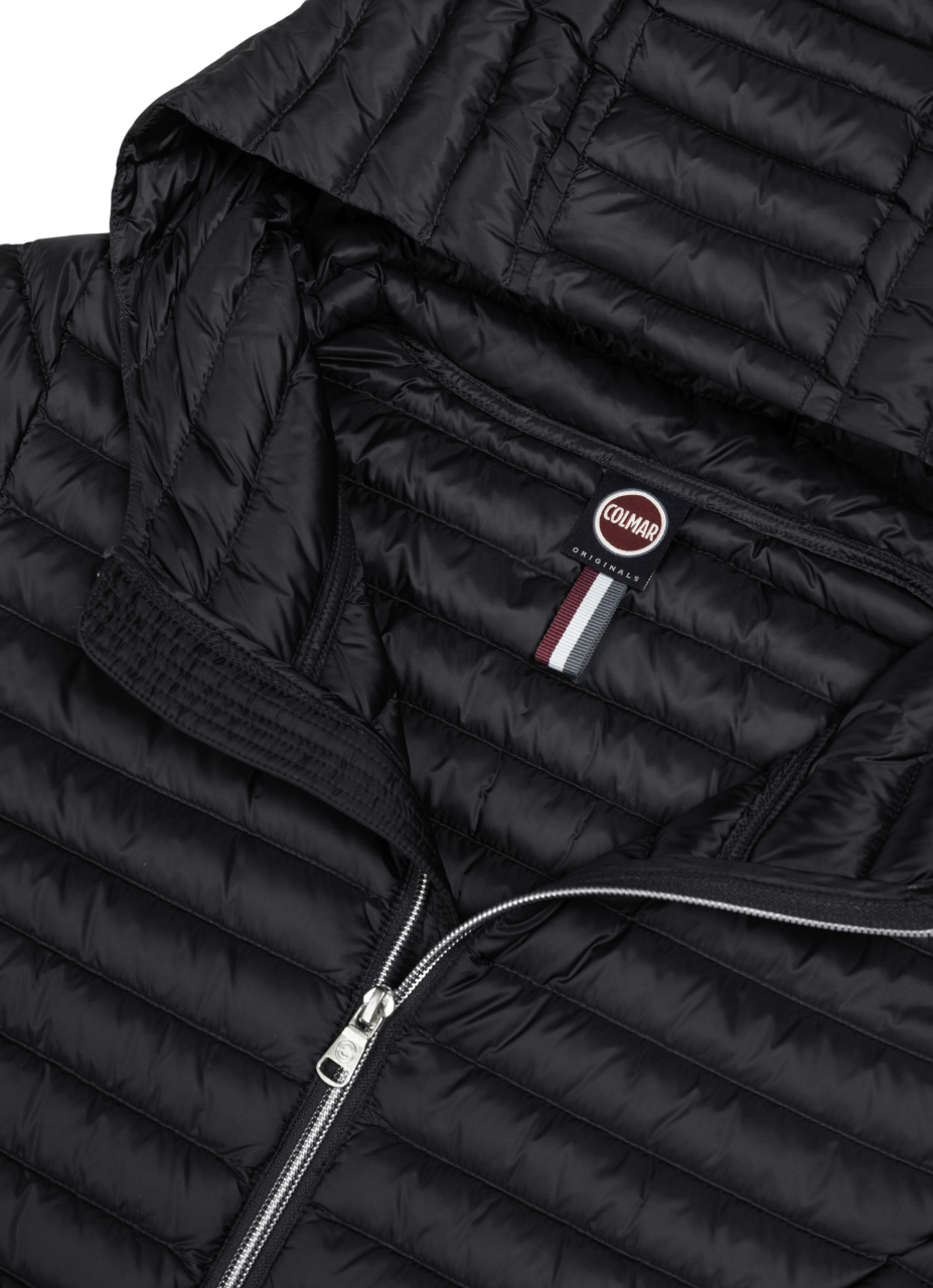 Trapeze Fit Jacket With Fixed Hood