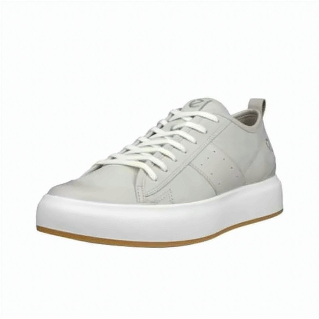 Minimalistyczne Skórzane Sneakersy z Grubą Gumową Podeszwą