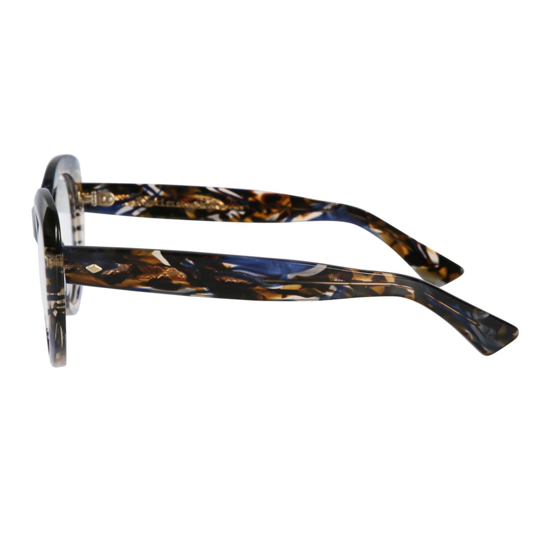 Sophia Glamour Tortoiseshell Patterned Round Frame Sunglasses