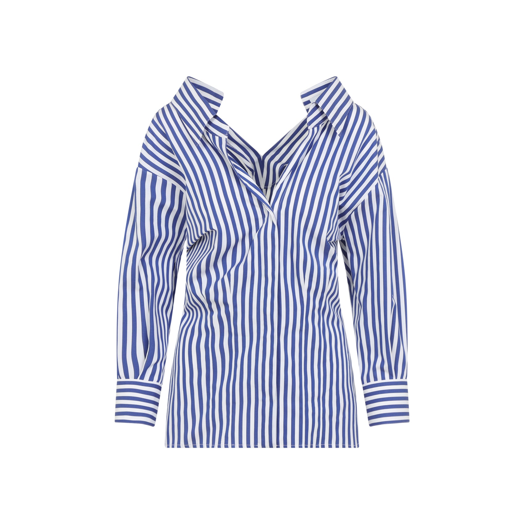 Vertical Stripe Long-Sleeved Top
