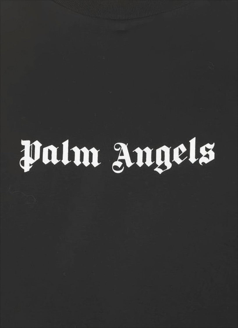 Long-Sleeve T-Shirt with Gothic Logo