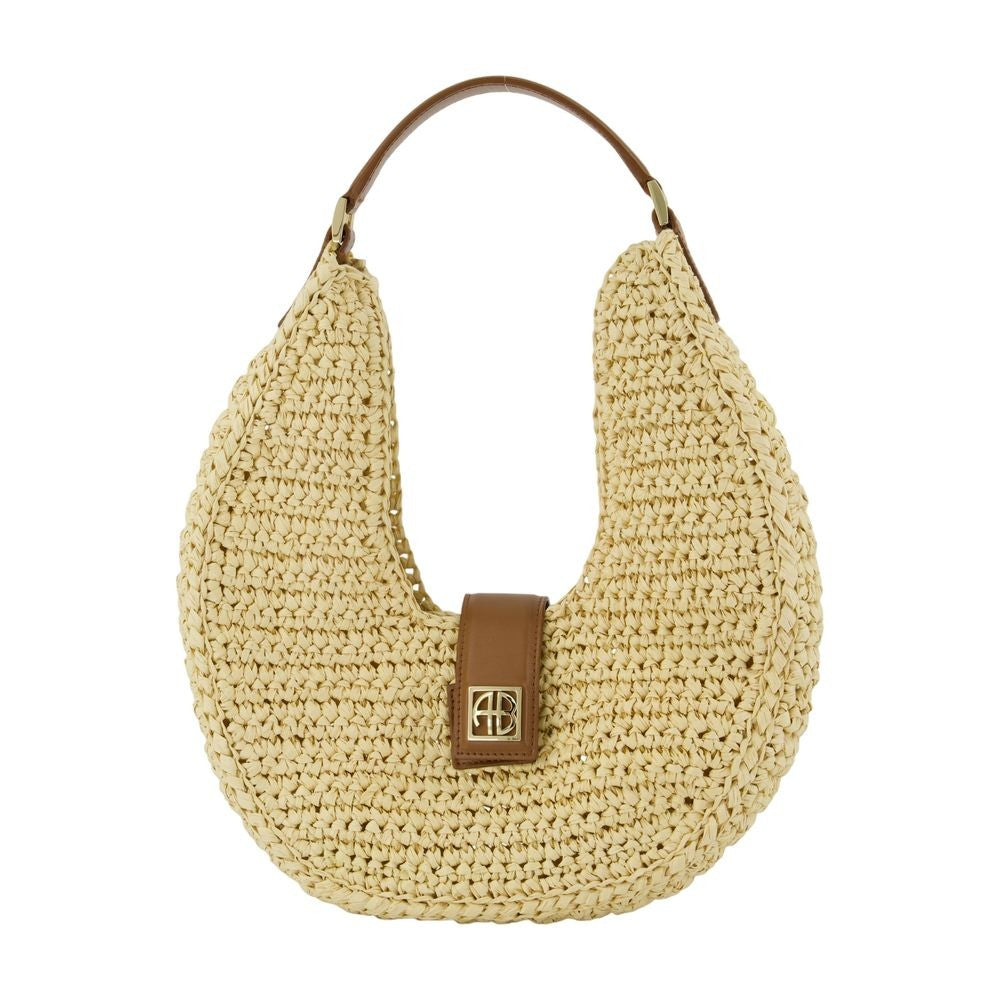 Lou Monogram Shoulder Bag - Leather - Beige
