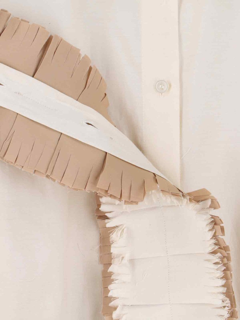 Ruffle Shirt – Cream