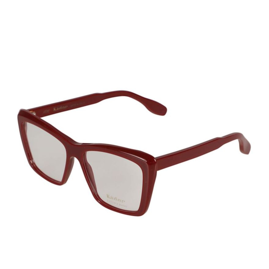 Katy Oversized Square Frame Eyeglasses with Glossy Finish