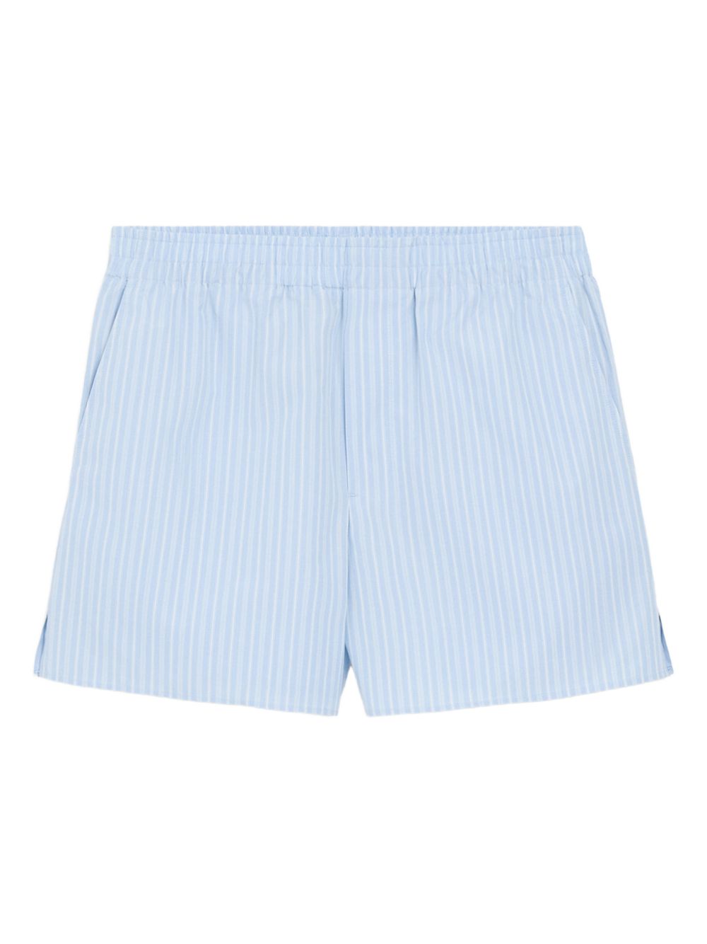 Light Blue Striped Shorts