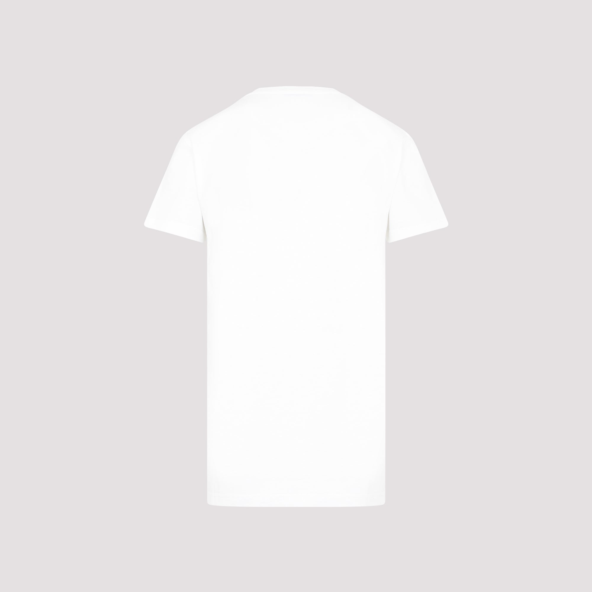 Classic Crew Neck White Cotton T-Shirt