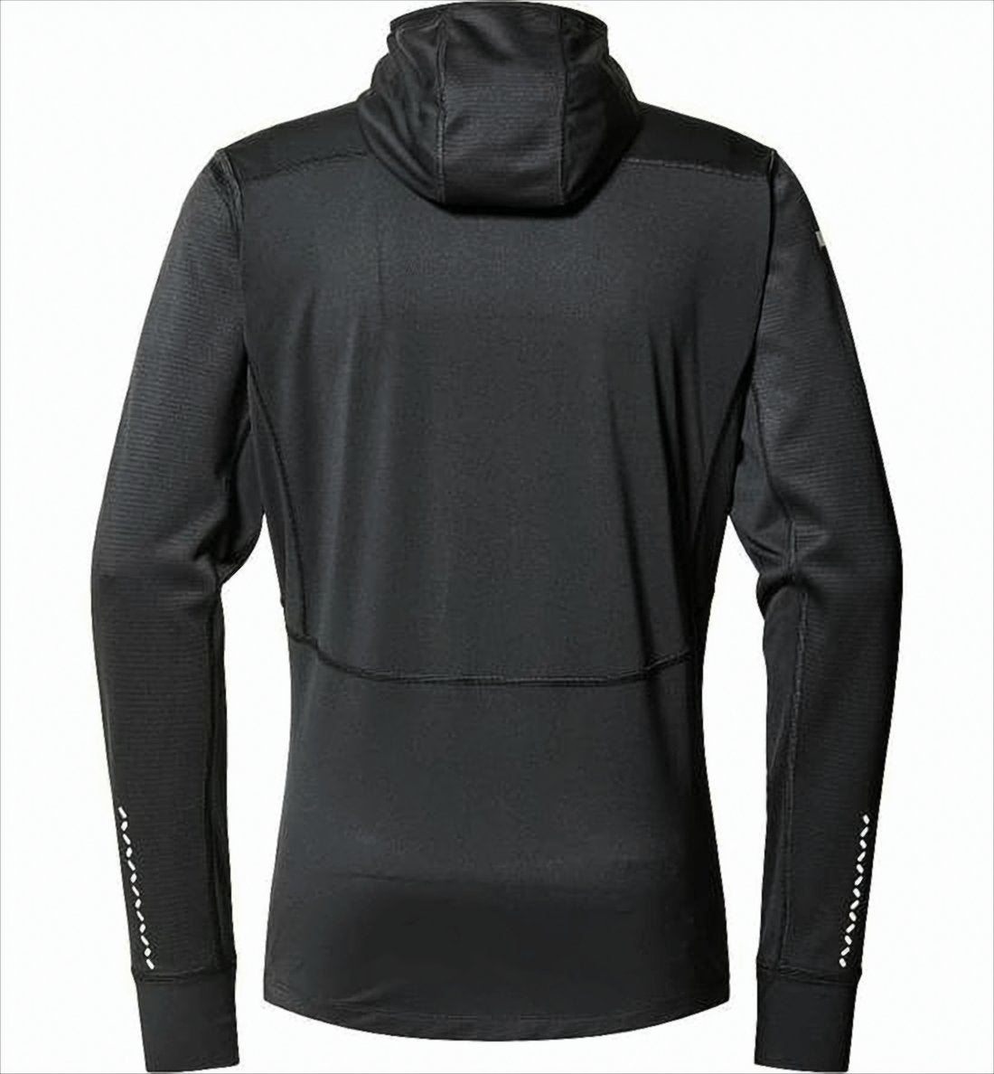 Fitted Black Activewear Jacket with Hood