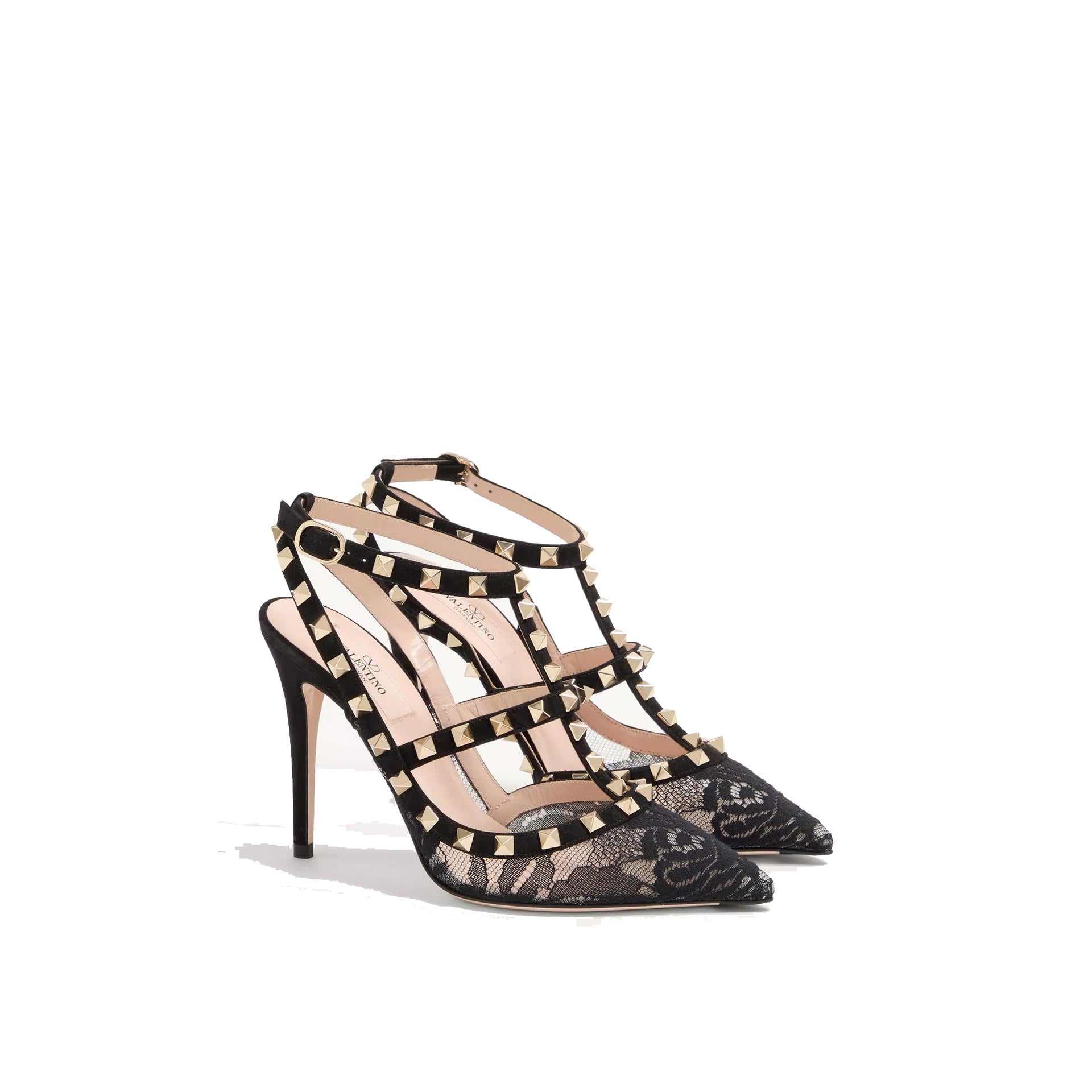 Rockstud Suede Pumps