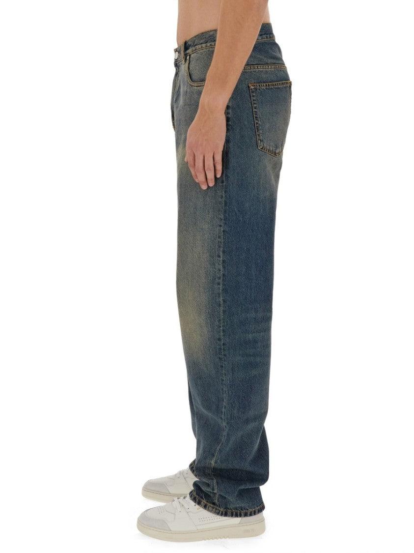 Faded Wash Denim Jeans