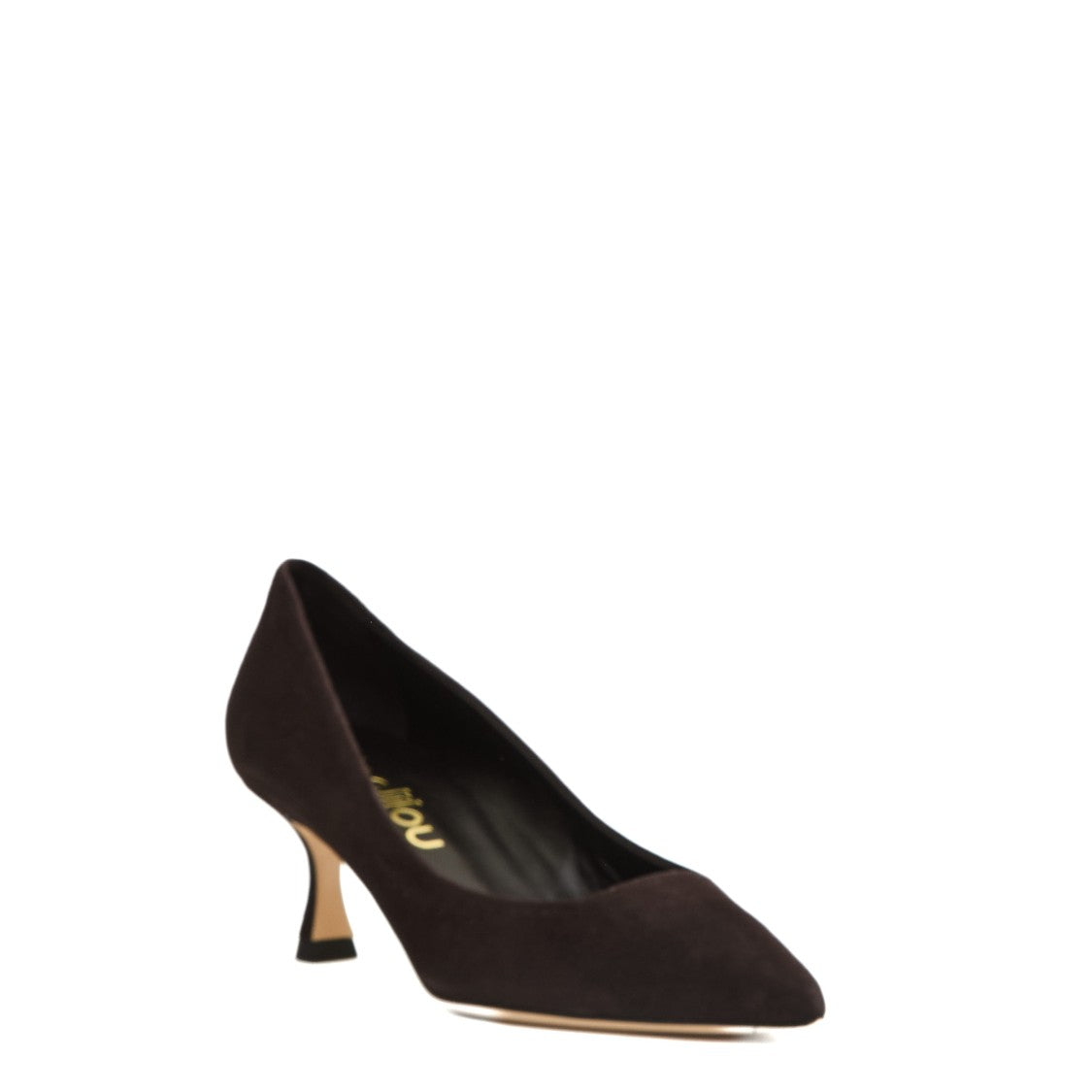 Pump Suede Ebony Heel 55Mm