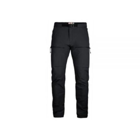 Streamlined Black Straight Pants with Adjustable Waist
