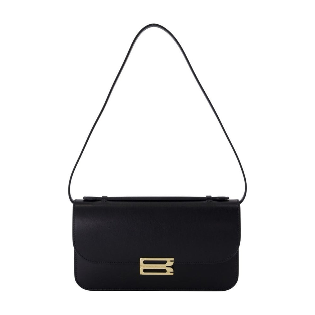 Midi Dorian Pochette Pouch - Leather - Black