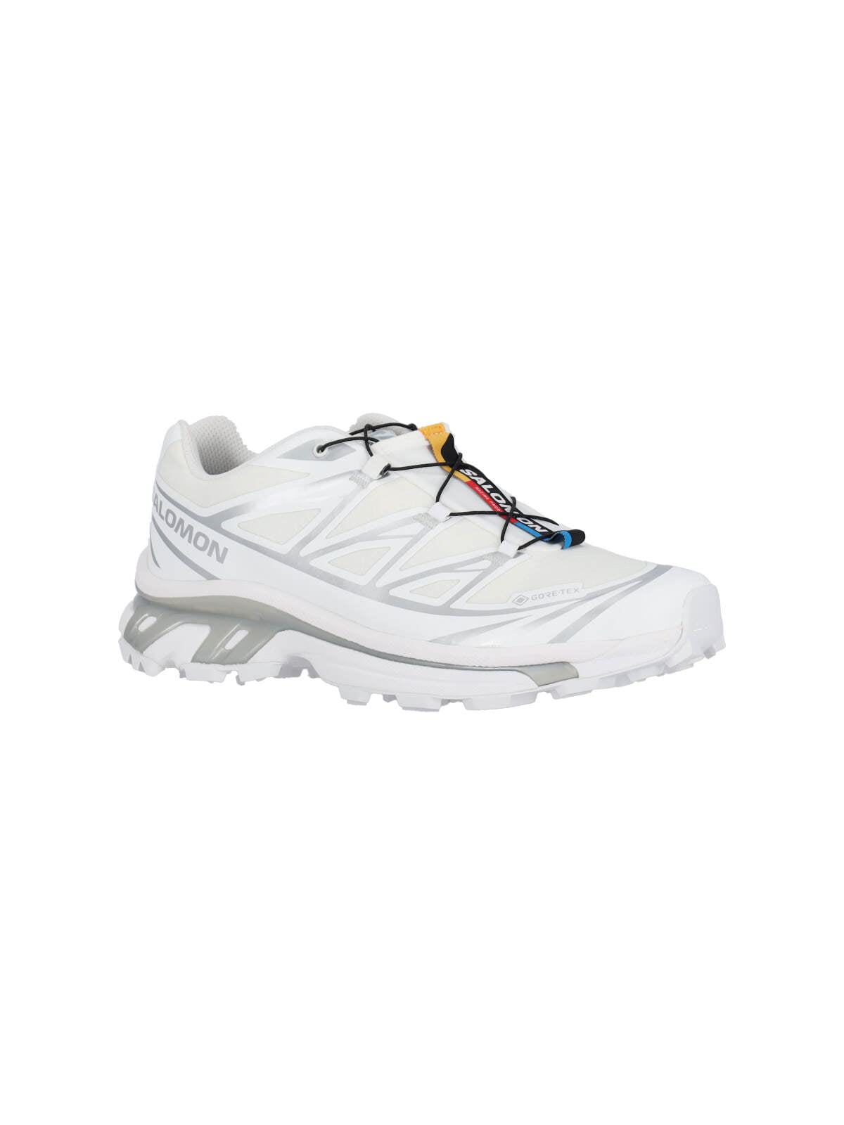 White Xt-6 Gore-Tex Sneakers With Quicklace™ Closure And Silver Accents