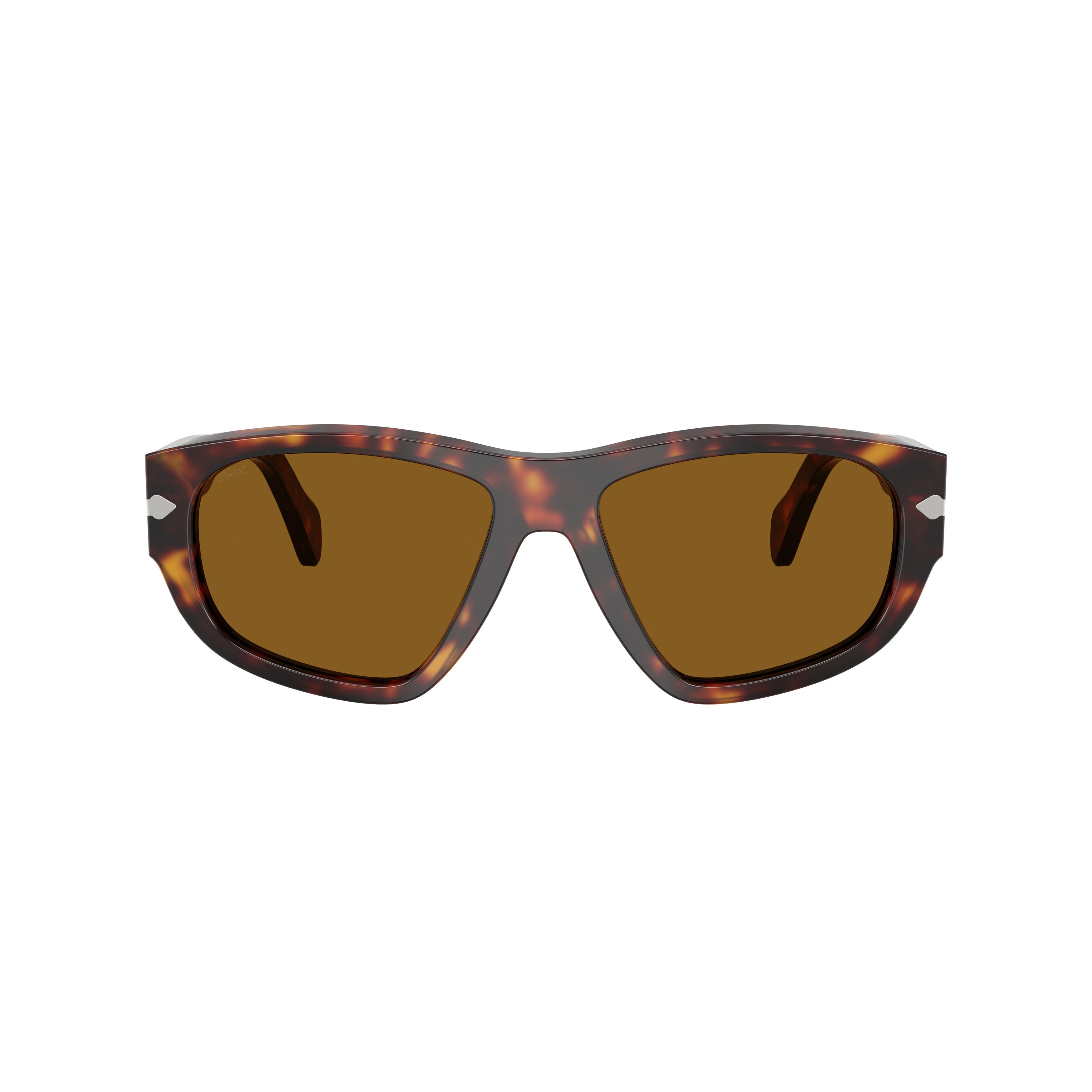 0po0050s Tortoiseshell Acetate Sunglasses with Silver Arrow Detail