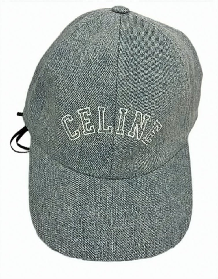 Textured Cotton Baseball Cap with Embroidered Lettering