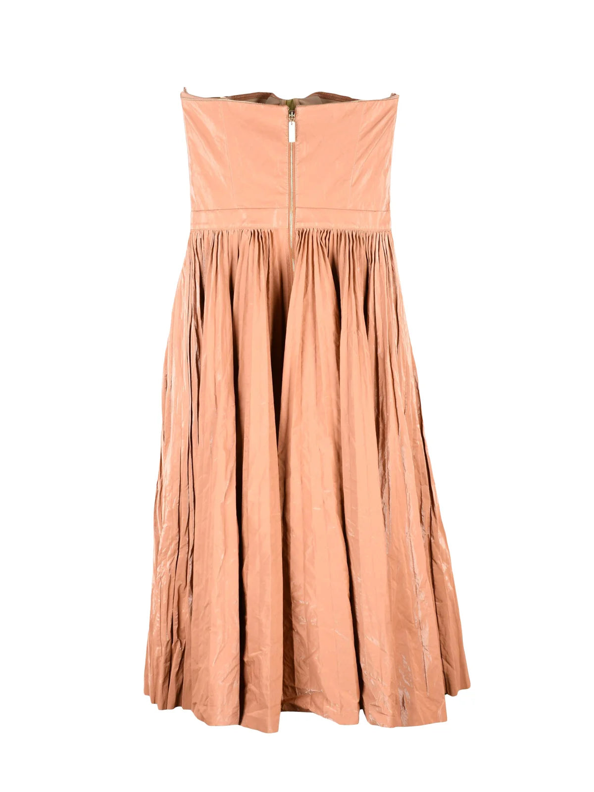 Old Rose Viscose Polyester Cotton Metallic Women Dress