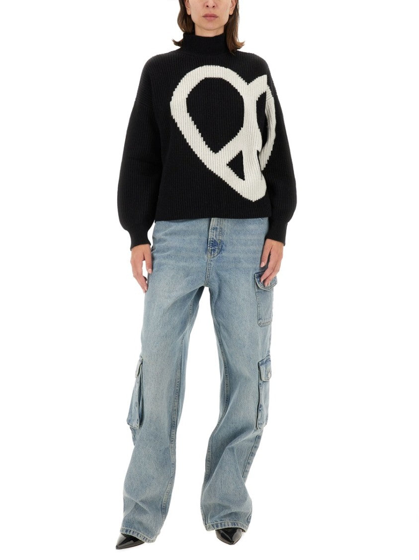 Cargo Pants With Vintage Light Wash