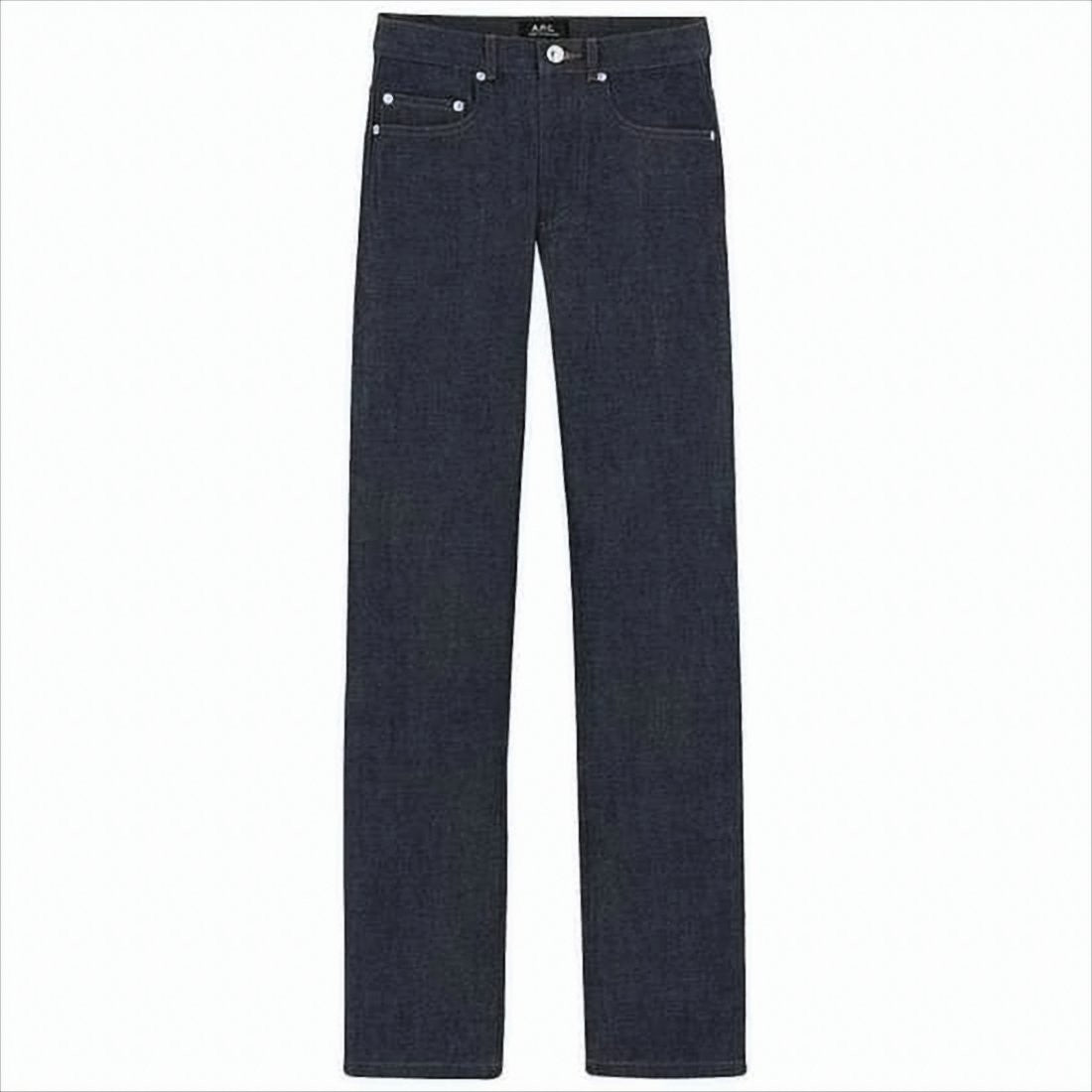 Straight-Leg Denim Pants with High Waist