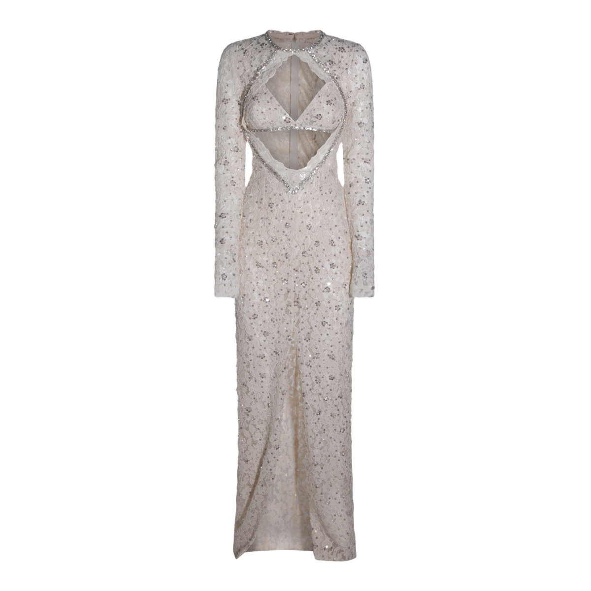 Floor-Length Dress with Cut-Out Detail