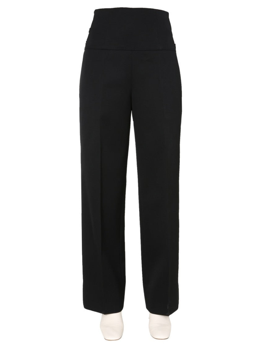 Wide-Leg Tailored Trousers