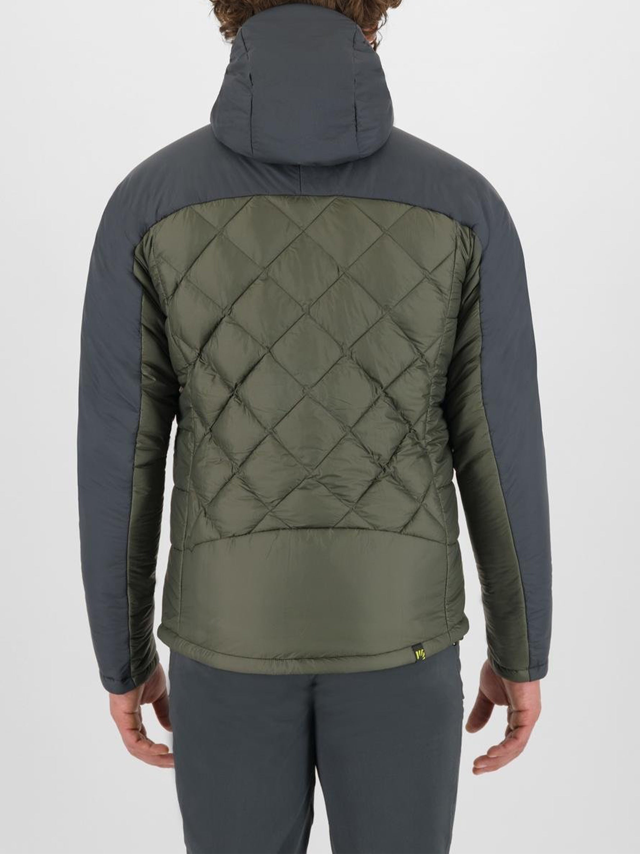 Green Lastei Up Quilted Casual Jacket