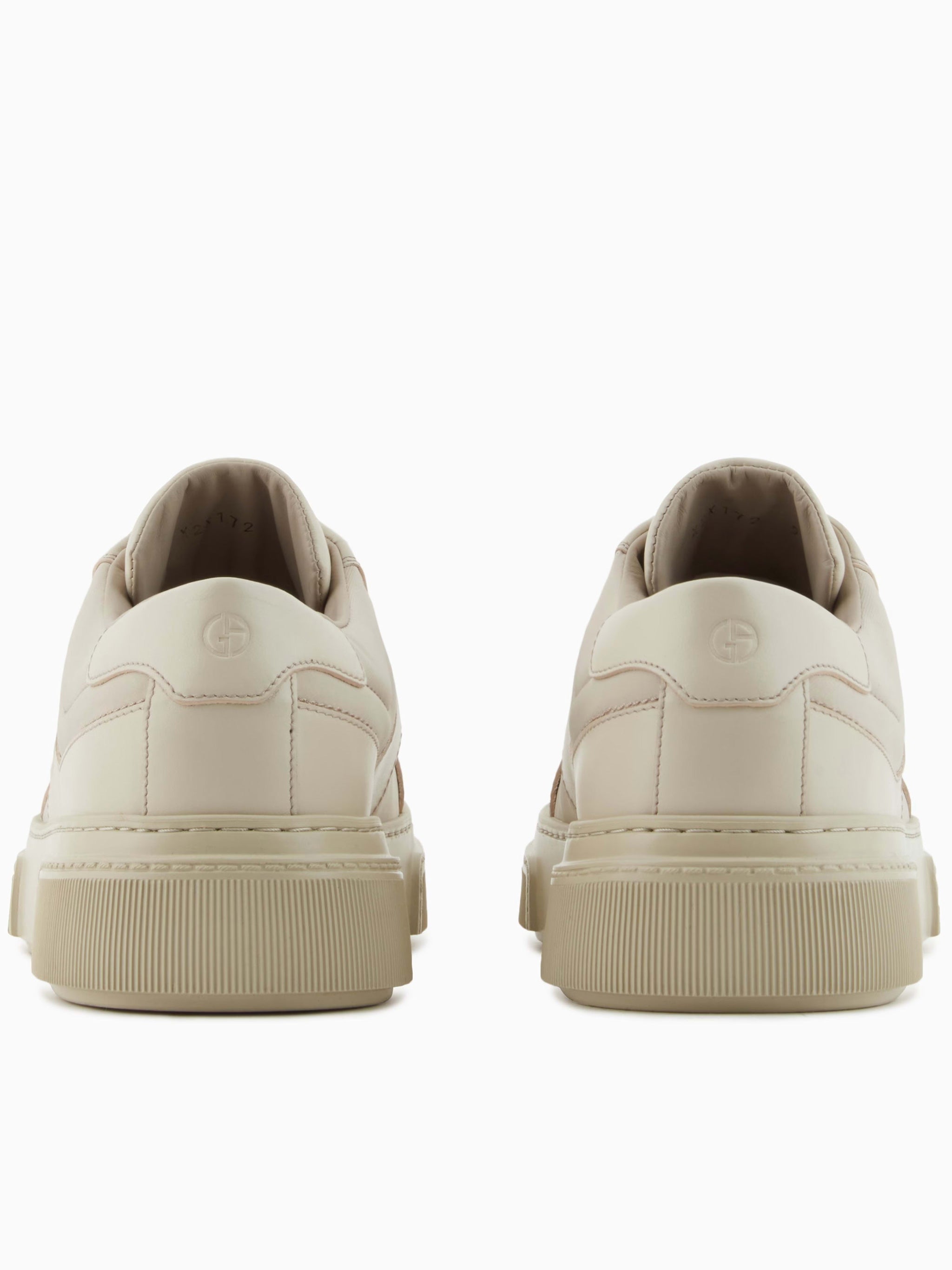 Minimalist Smooth Leather GA Logo Sneakers