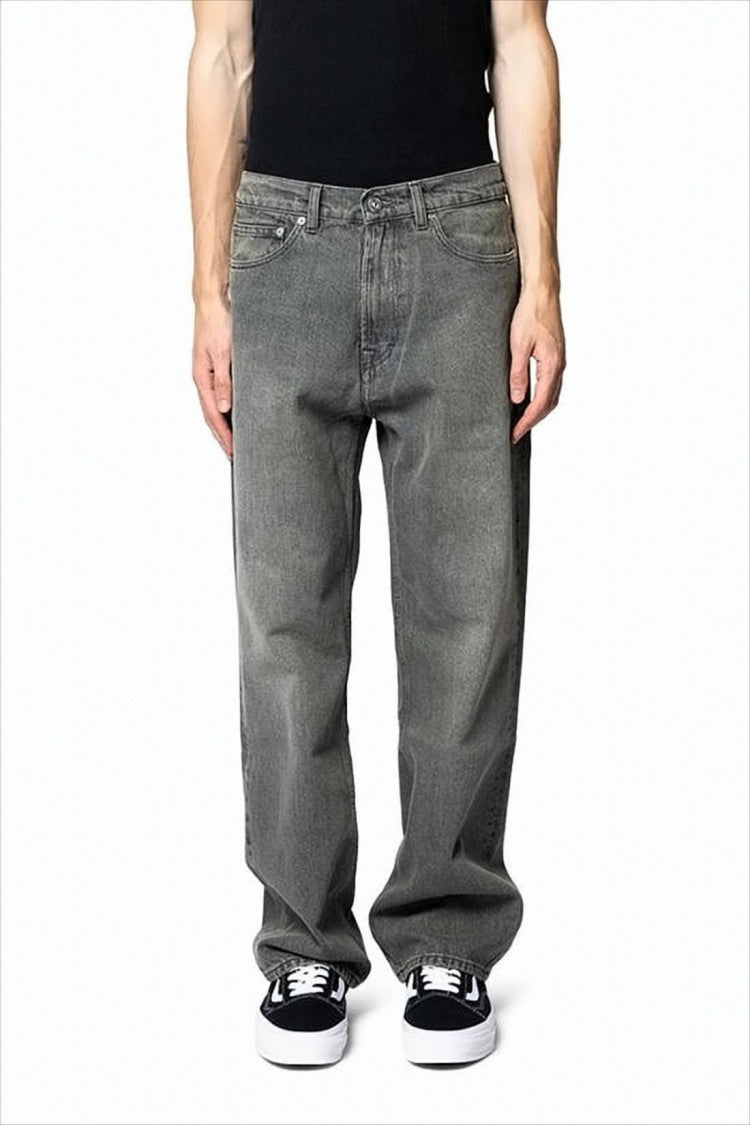 Relaxed Fit Denim Pants with Subtle Stitching Details
