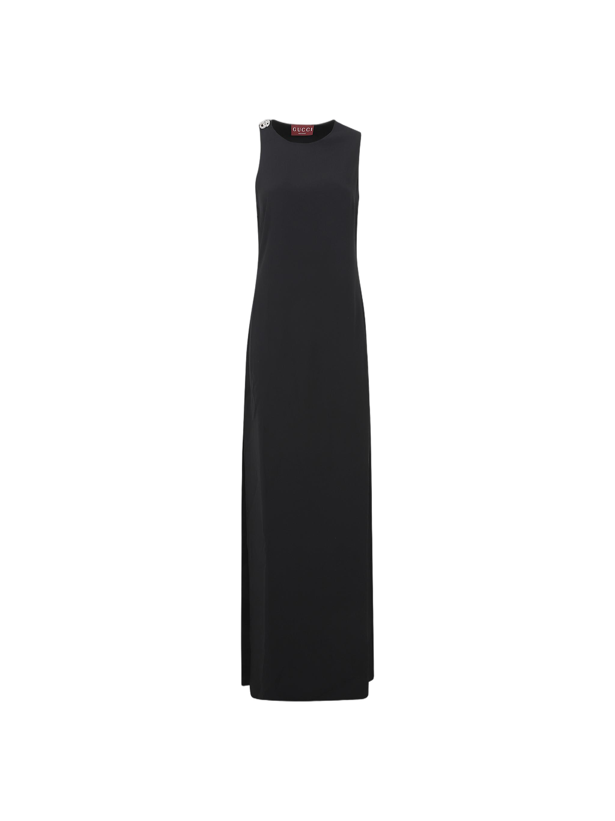 Sleek Maxi Dress With Double-G Embellishment