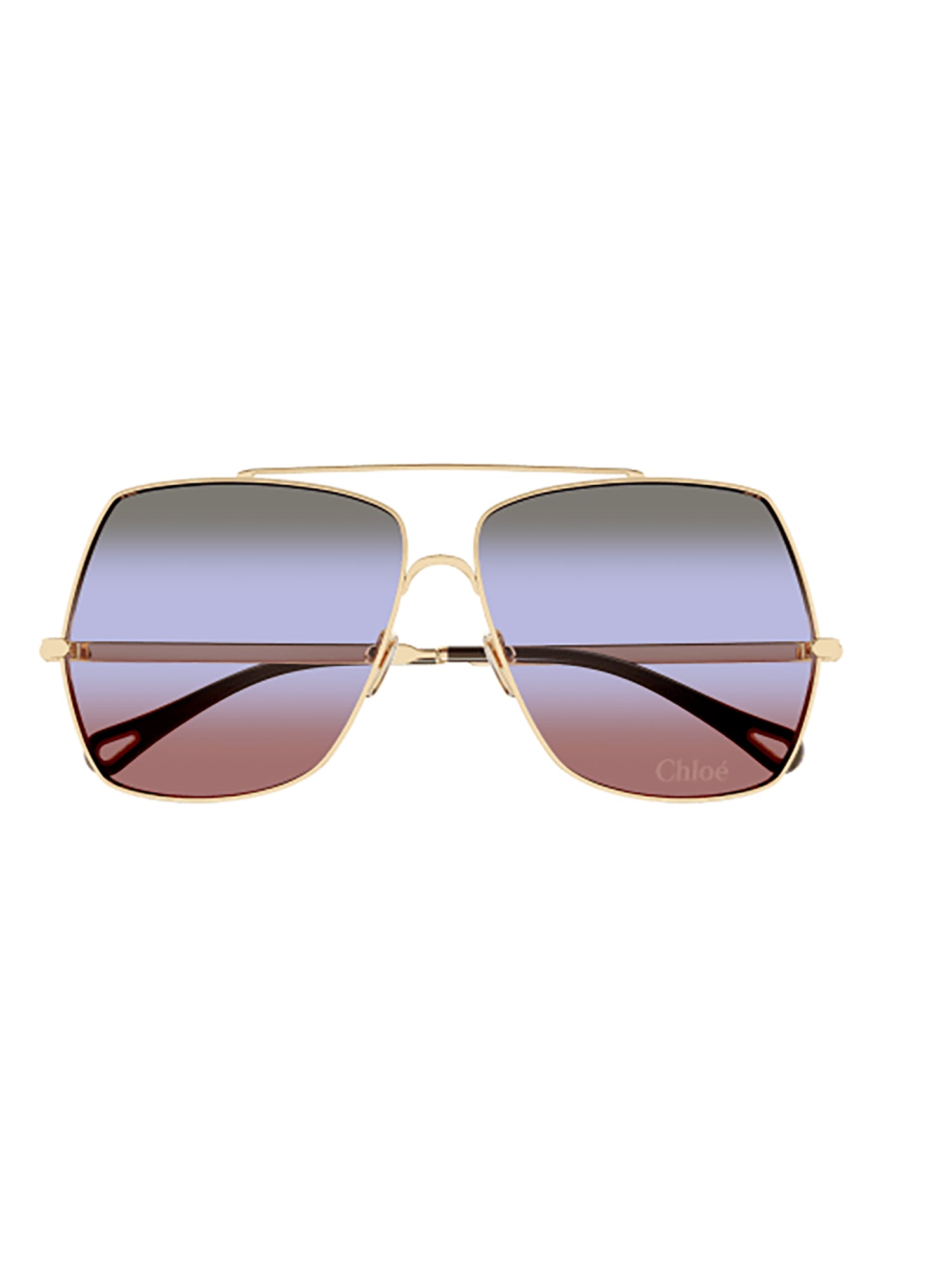 Metallic Double Bridge Sunglasses