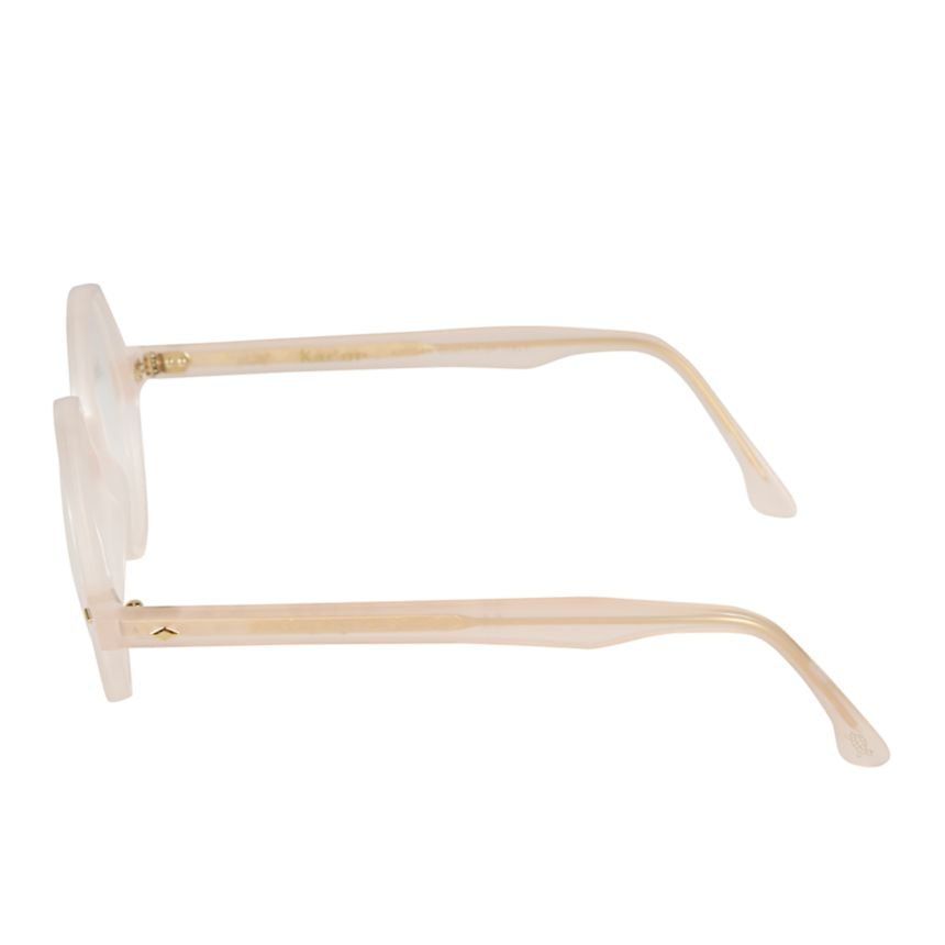Rondo Translucent Beige Round Frame Kador Sunglasses