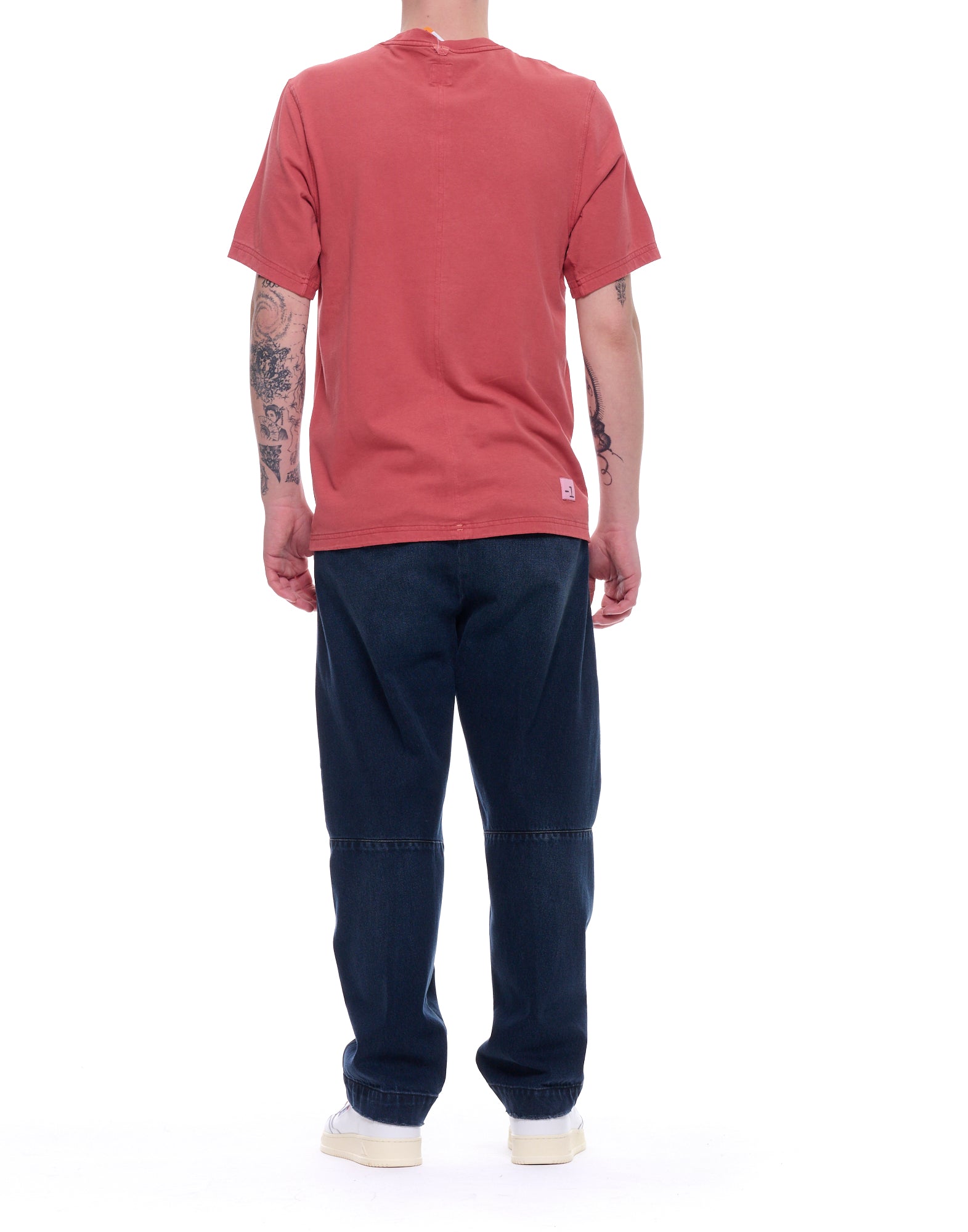 Dark Blue Cotton Regular Fit Trousers