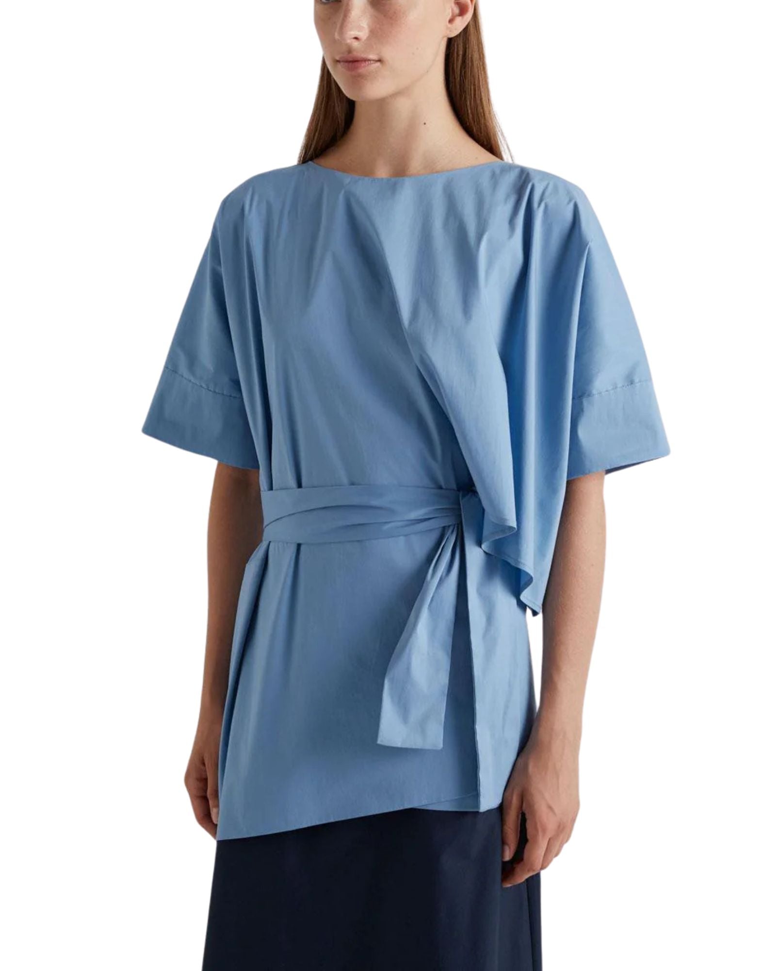 Jasper Tie Cotton Blend Women’s Blouse