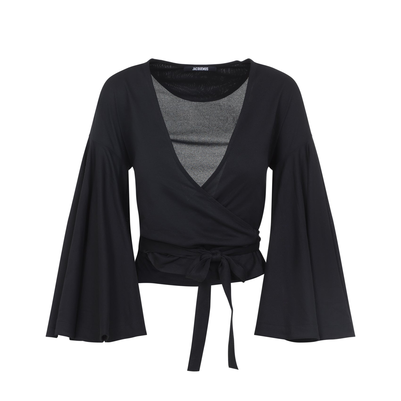 Deep V-Neck Wrap Top
