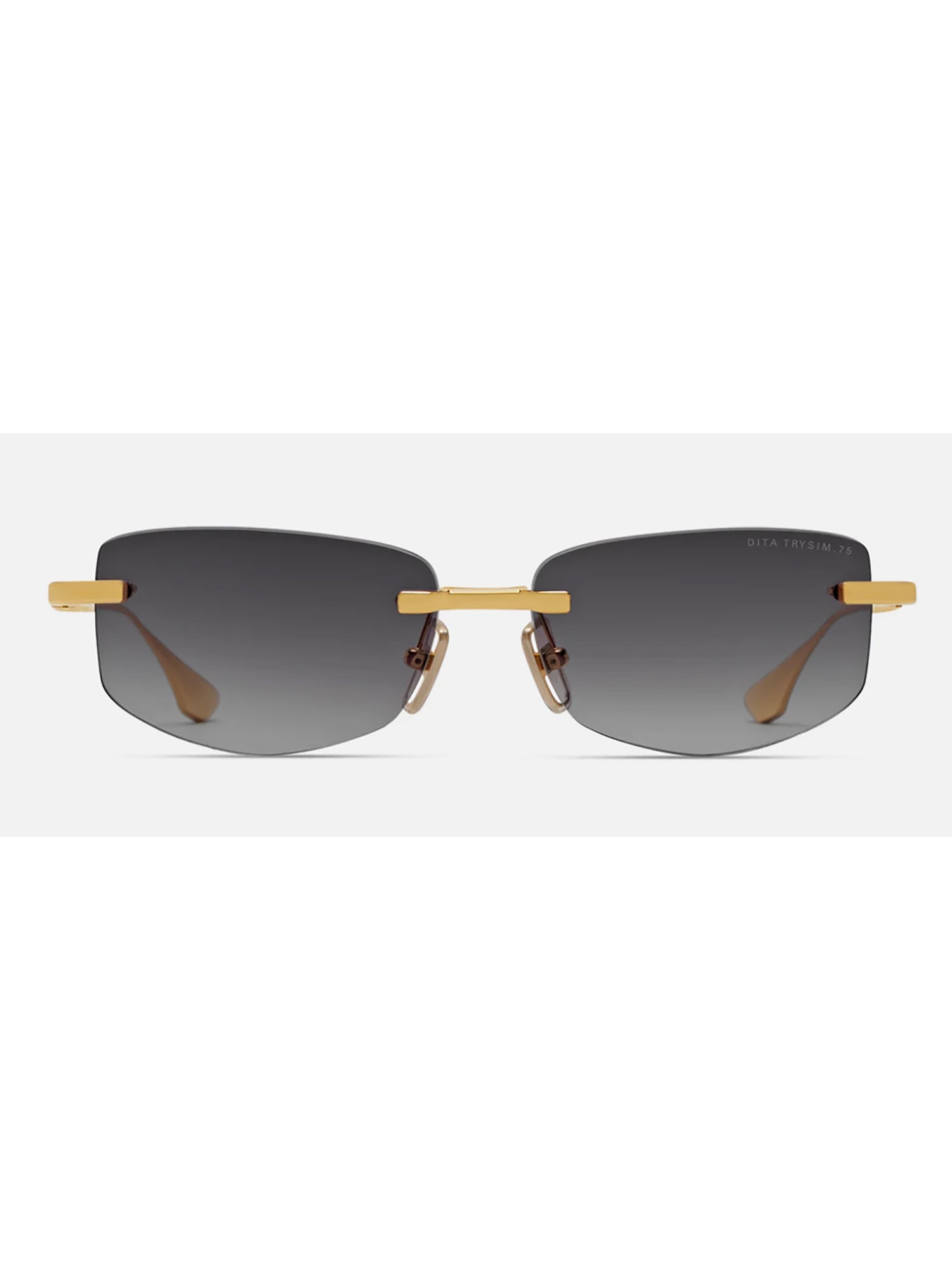Rectangular Metallic Finish Dita Sunglasses