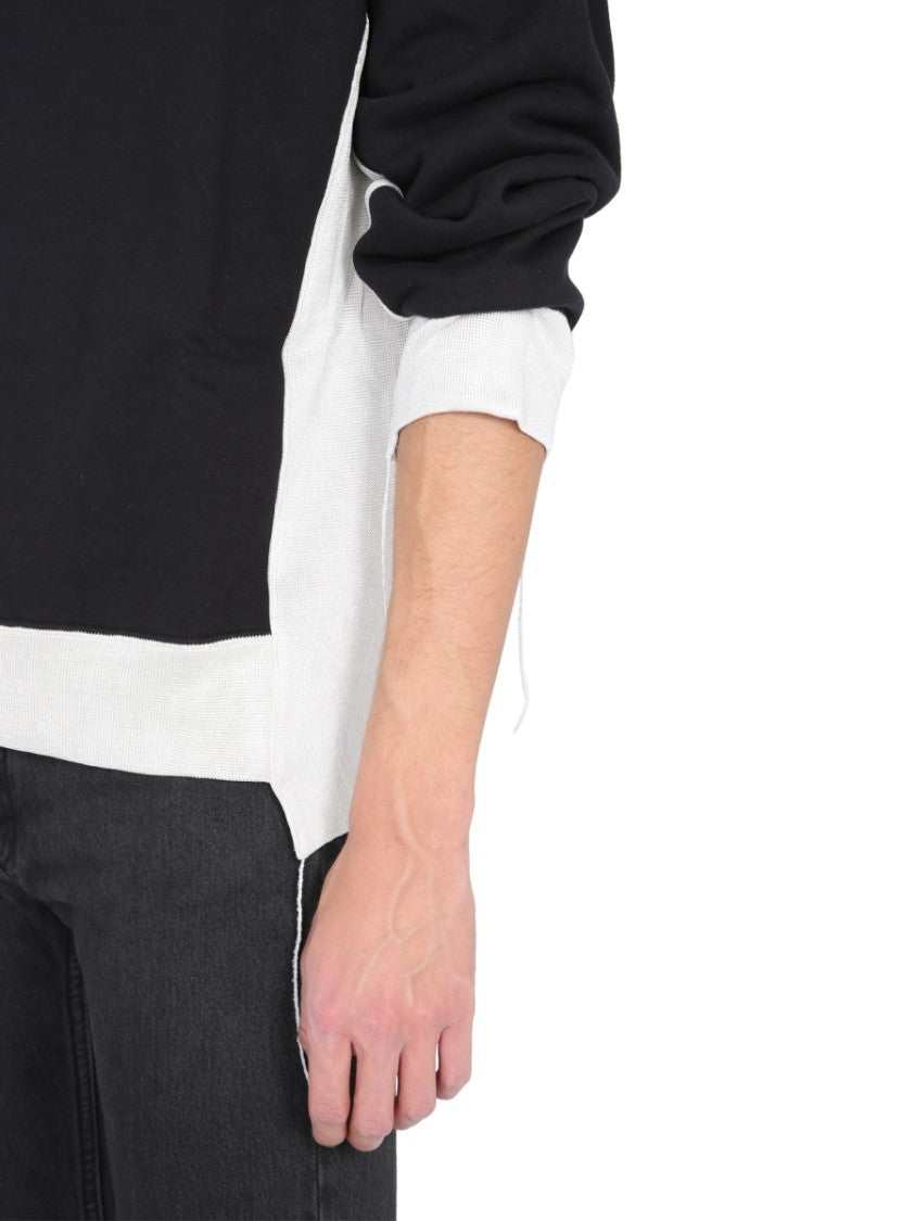 Relaxed Fit Black Crew Neck Sweatshirt