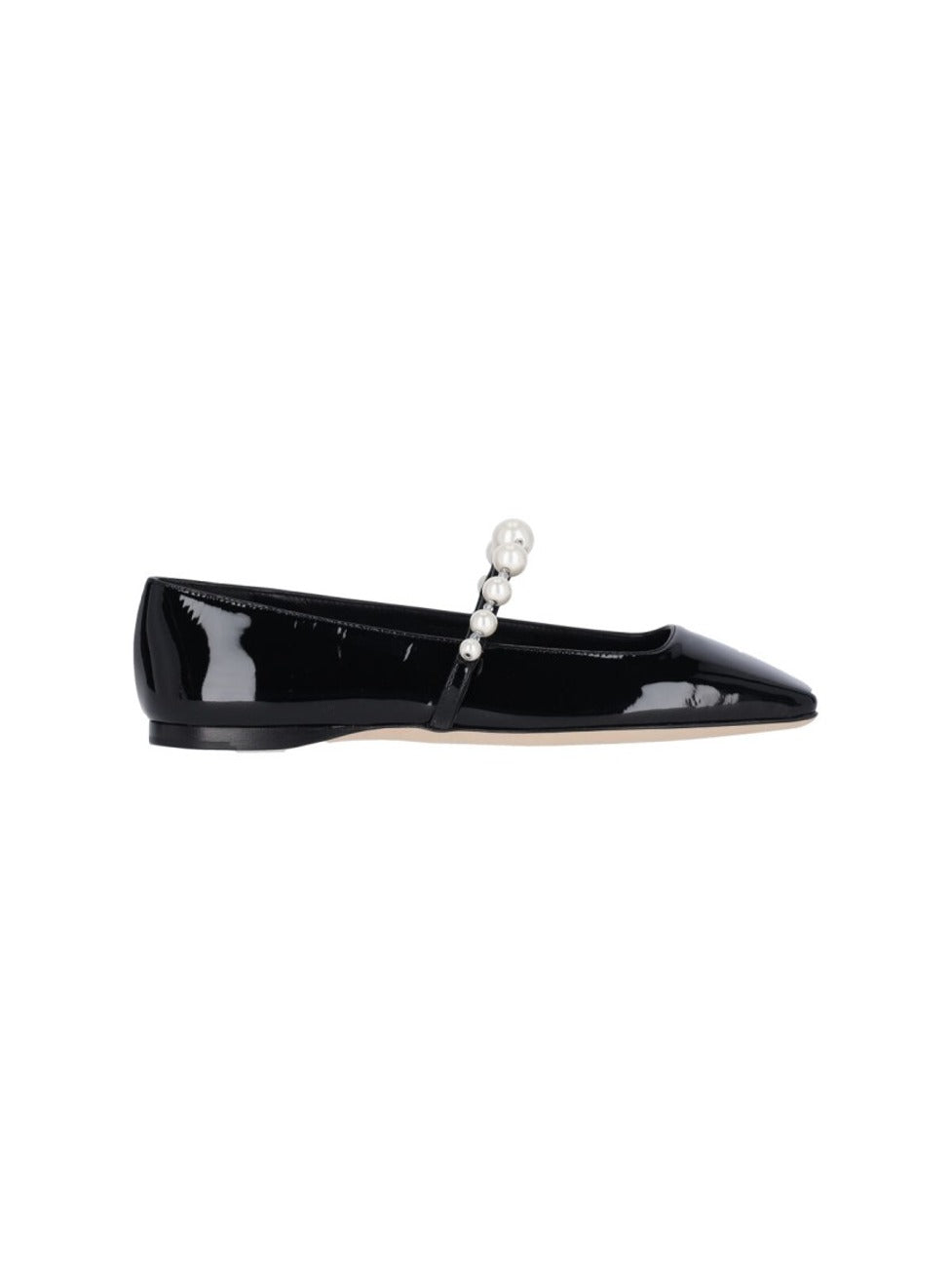 "Ade" Square-Toe Ballerinas – Black