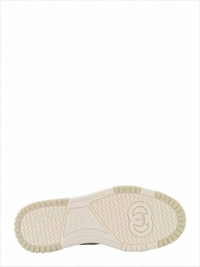Leather Sneakers with Perforated Detailing