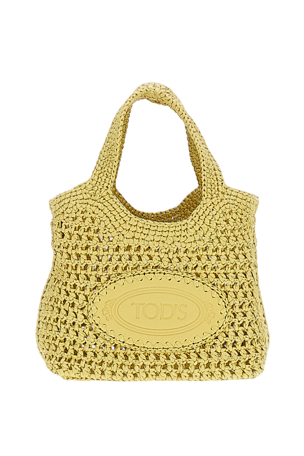 Yellow EBL Mini Raffia Bag