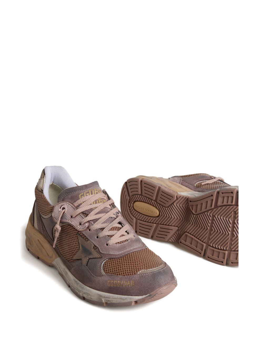 Silk And Nylon Star Detail Sneakers