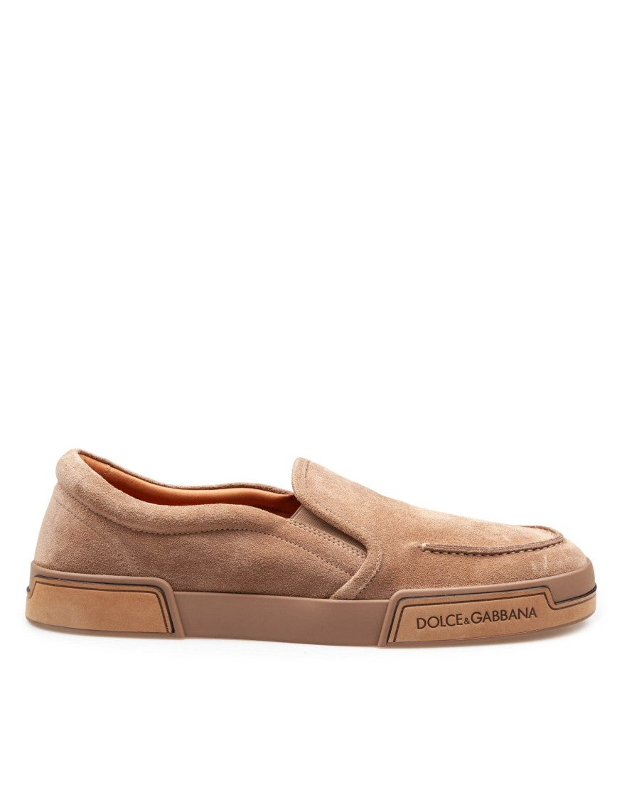 Hazelnut Calfskin Crust Loafers