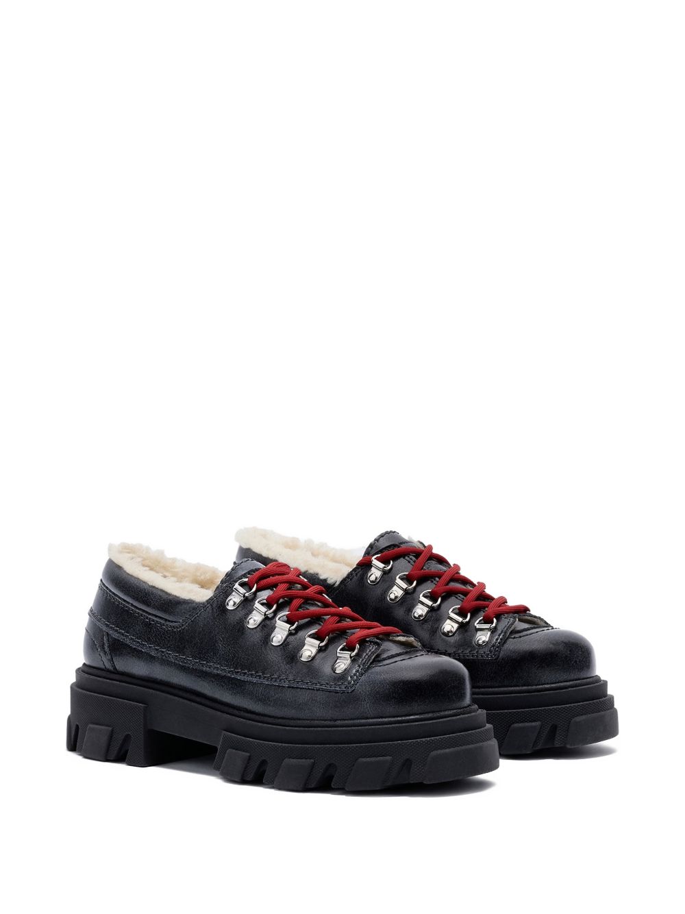 Black Boots With Rugged Lug Sole
