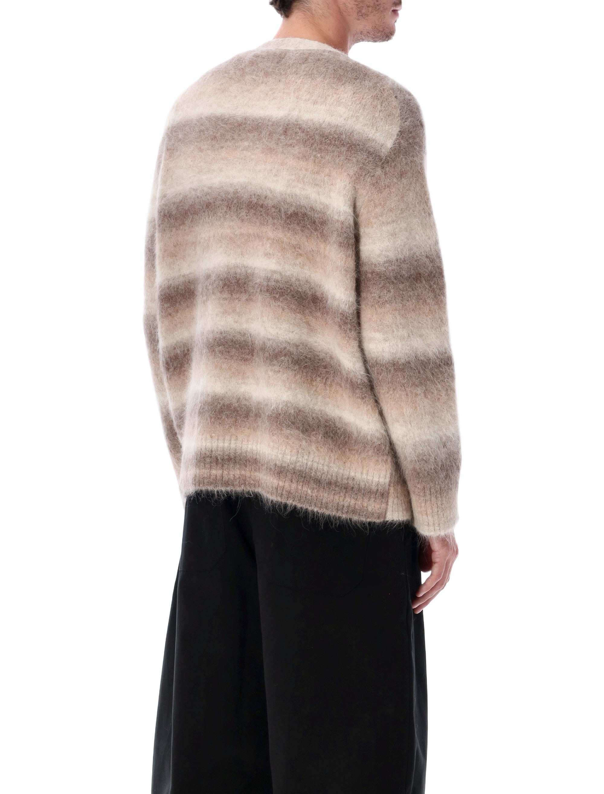 Ombre Gradient Alpaca Cardigan