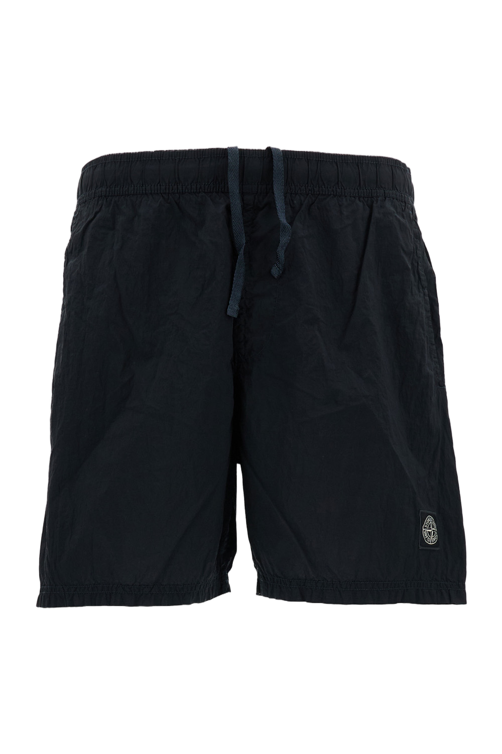 Iridescent Nylon Metal Swim Shorts with Technical Details