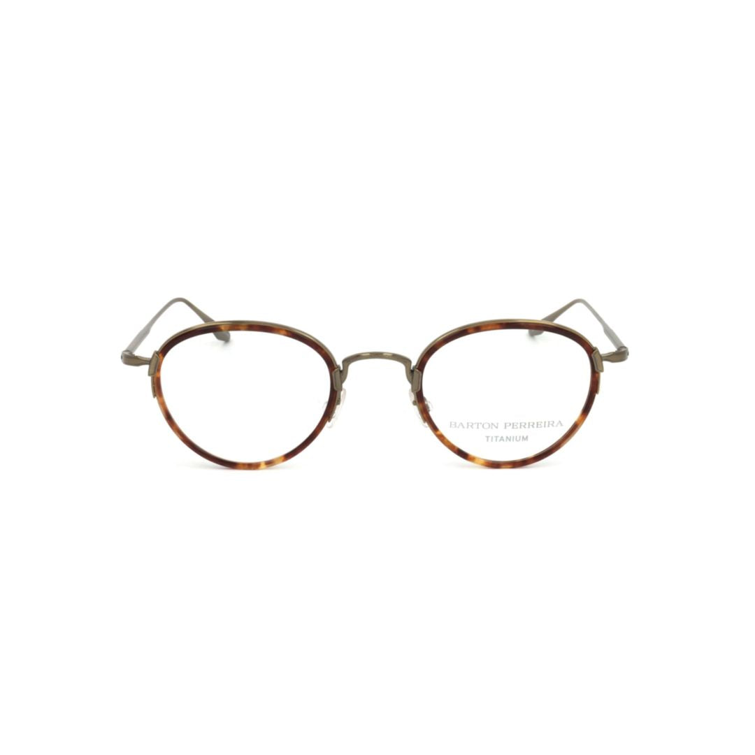 Bp5003 480lz Tortoiseshell Round Frame Eyeglasses with Metallic Temples