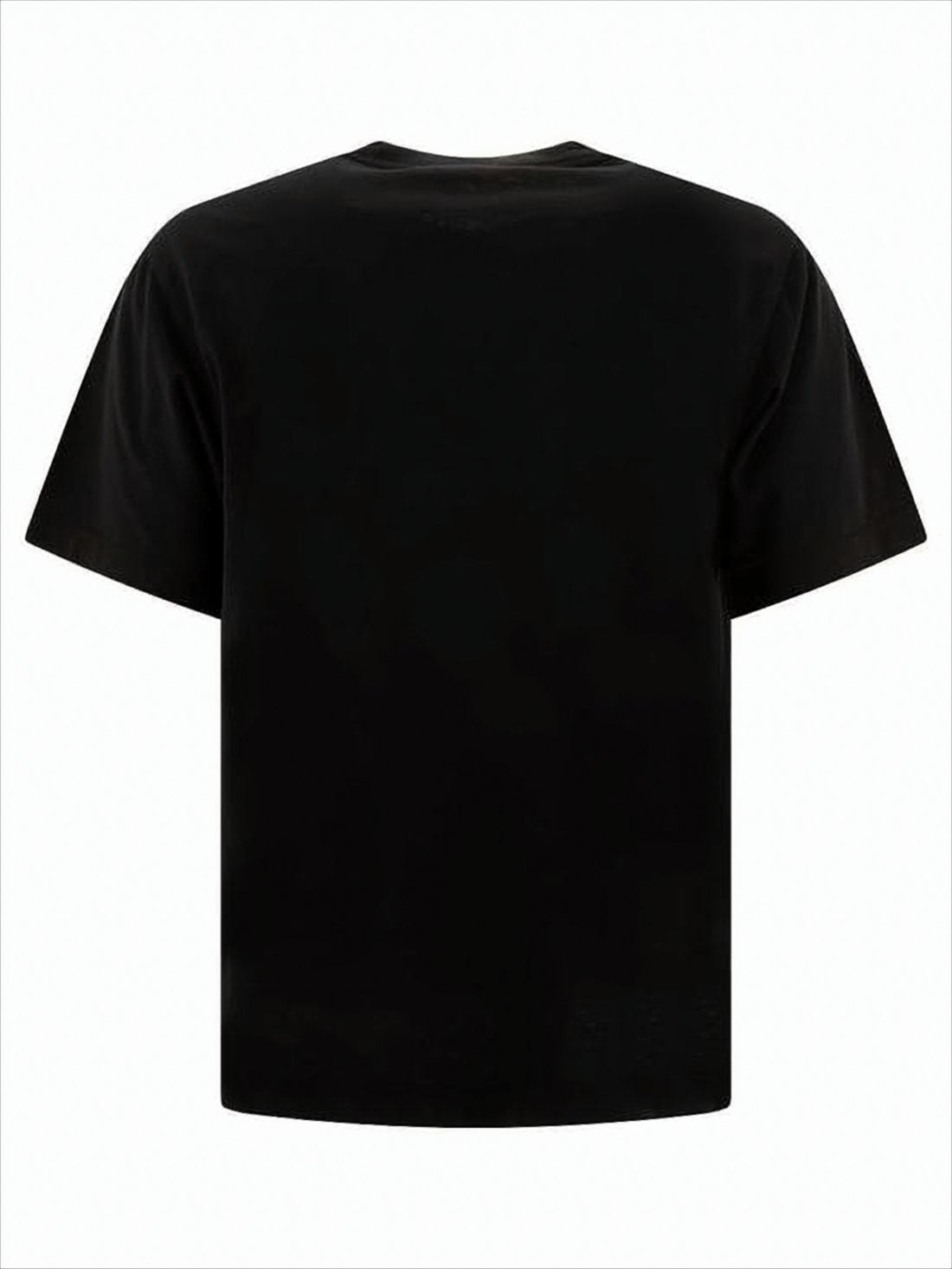 Tonal Emblem Black Cotton T-Shirt