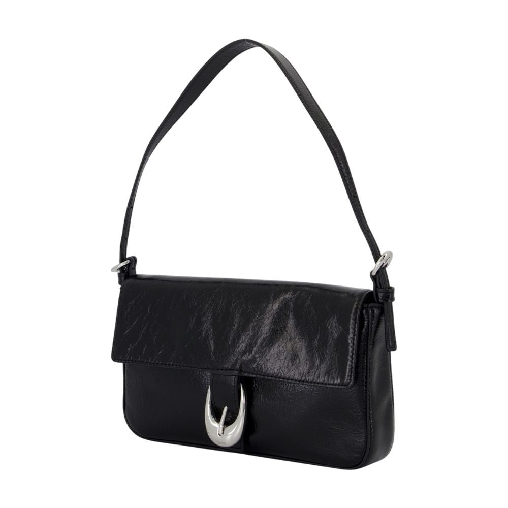 Harlow Shoulder Bag - Leather - Black