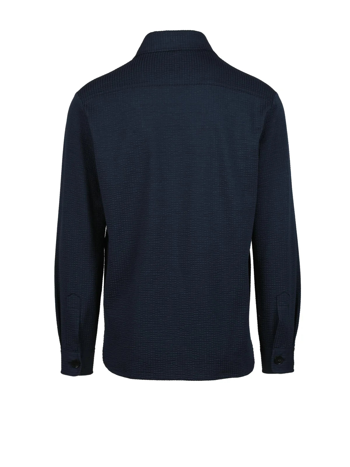 Blue 'Harris Wharf' Polyester Shirt