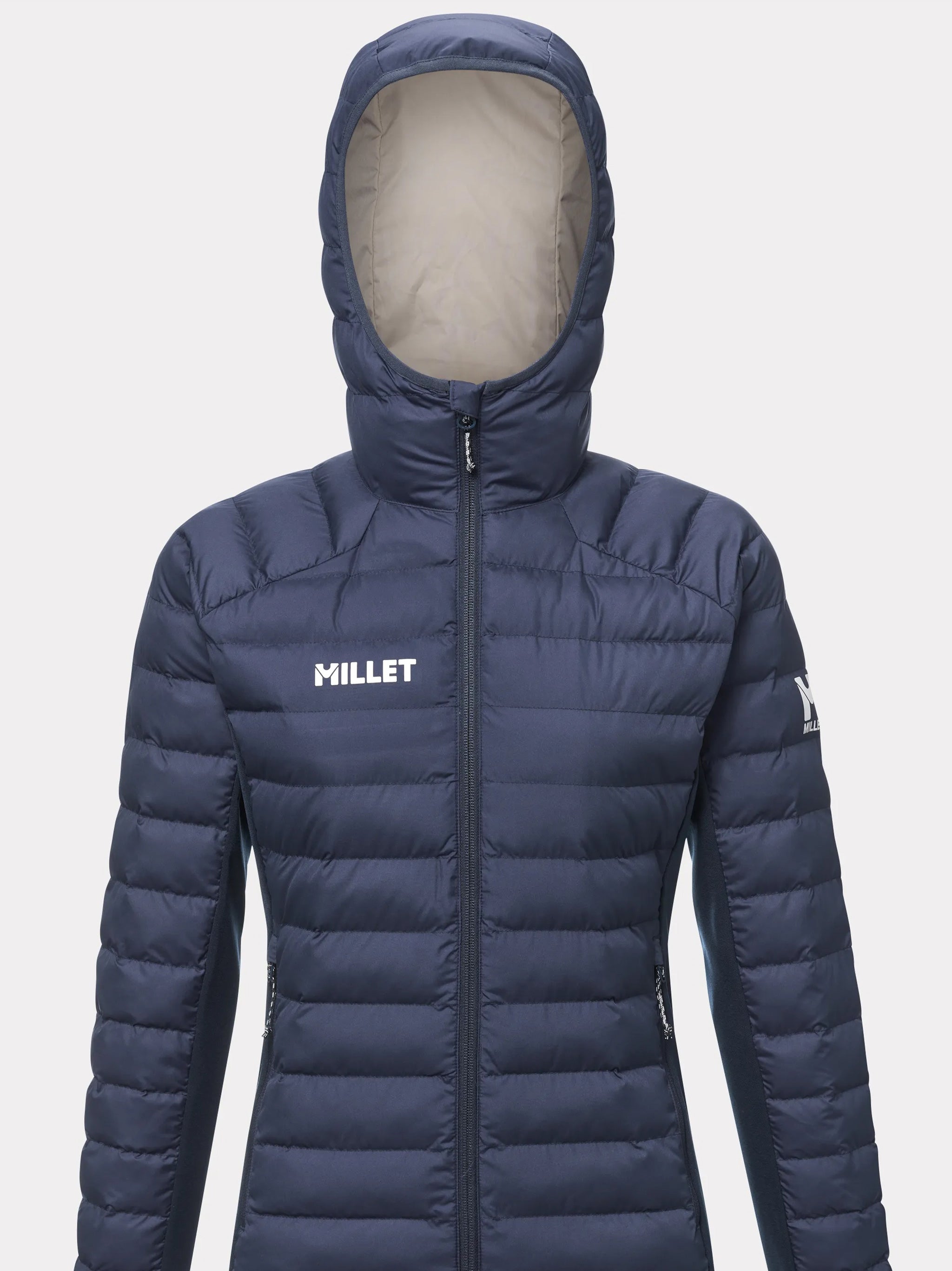 Blue Fitz Roy Warm Quilted Fitted Hoodie